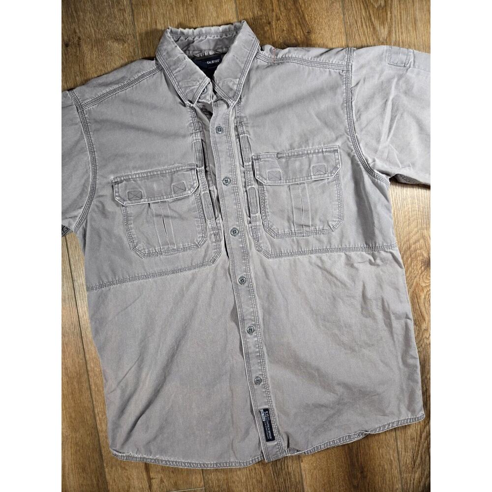 5.11 Tactical Vented Shirt Mens M Canvas Short Sleeve Utility Workwear Pockets